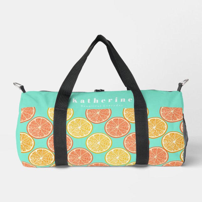Bolso De Deporte Pequeño Azul Verde azulado naranja (Anverso)