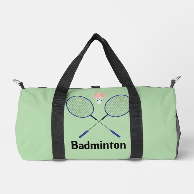 Bolso De Deporte Pequeño Badminton Design Duffel Bag (Anverso)