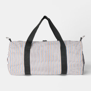 Bolso De Deporte Pequeño Bandas azules marrón y naval