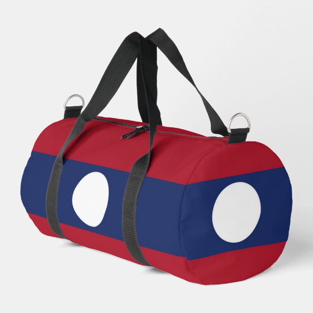 Bolso De Deporte Pequeño Bandera de Laos (Esquina izquierda)