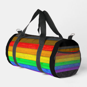 Bolso De Deporte Pequeño Bandera de orgullo gay inclusiva de SlipperyJoe te