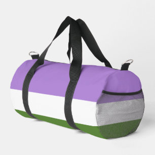 Bolso De Deporte Pequeño Bandera de orgullo genderqueer de SlipperyJoe lava
