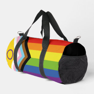 Bolso De Deporte Pequeño Bandera de orgullo intersexual de SlipperyJoe's fo