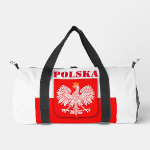 Bolso De Deporte Pequeño Bandera de Polonia Fútbol Patriótico