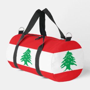 Bolso De Deporte Pequeño Bandera del Líbano