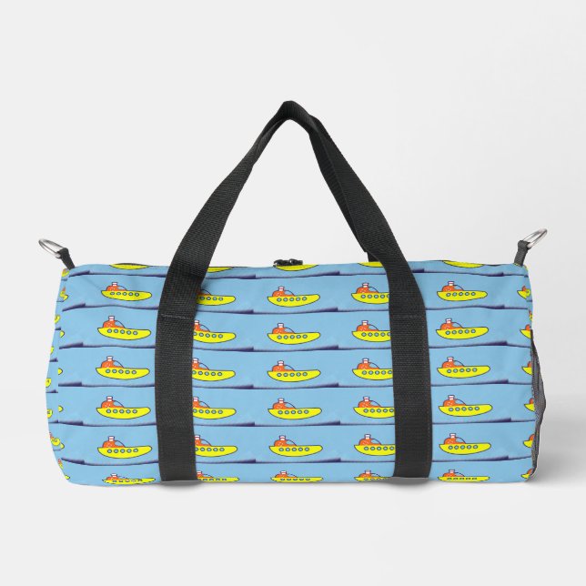 Bolso De Deporte Pequeño Barco en el mar (Anverso)