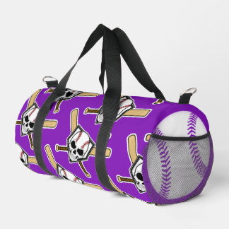 Bolso De Deporte Pequeño Baseball Til Death Purple Screwball Graphics