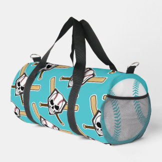 Bolso De Deporte Pequeño Baseball Til Death Turquoise Screwball Graphics
