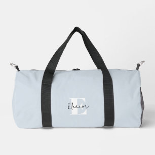 Bolso De Deporte Pequeño Bebé Azul Moderno Minimalista Monogramado