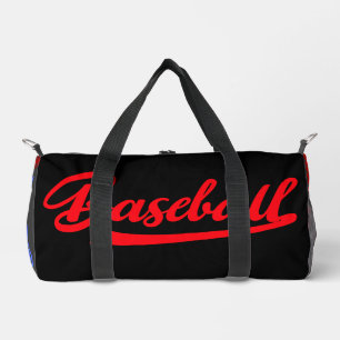 Bolso De Deporte Pequeño Béisbol elegante moderno negro rojo y púrpura