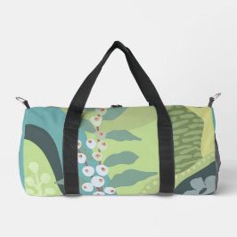 Bolso De Deporte Pequeño Berries Blancas Mezcladas Verdes Bloques de Color