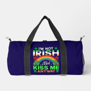Bolso De Deporte Pequeño besarme de todas formas diseño de humor irlandés-6
