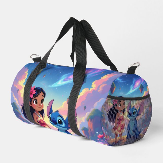 Bolso De Deporte Pequeño Beste Freunde fürs Leben – Lilo & Stitch (Esquina derecha)