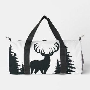 Bolso De Deporte Pequeño Big Buck Entre Árboles Pinos