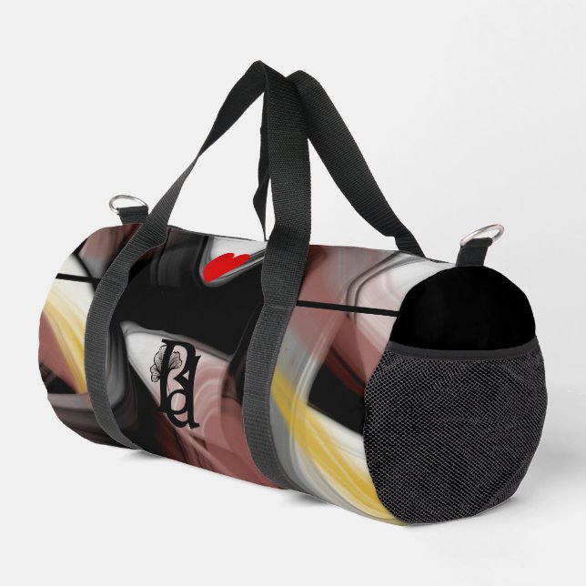 Bolso De Deporte Pequeño Black Small Gym Duffel Bag Trend Resumen Polvo (Esquina derecha)