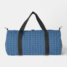 Bolso De Deporte Pequeño Blue Black Plaid Classic Pattern