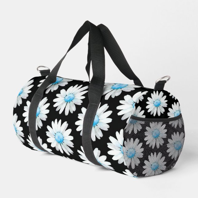 Bolso De Deporte Pequeño Blue Dotted Daisy's (Esquina derecha)