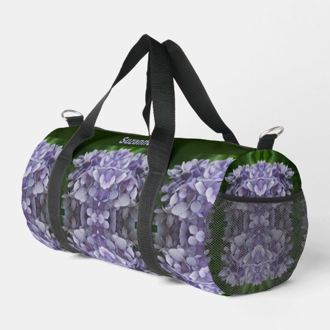 Bolso De Deporte Pequeño Blue Hydrangea Petals Resumen Personalizado (Esquina derecha)