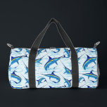 Bolso De Deporte Pequeño Blue Marlin Jumping out of Ocean<br><div class="desc">Realistic illustration of a beautiful Marlin Fish Ocean Animal jumping out of ocean. Vector Art copyright BluedarkArt TheChameleonArt.</div>