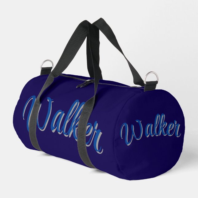 Bolso De Deporte Pequeño Blue Walker Name, (Esquina izquierda)