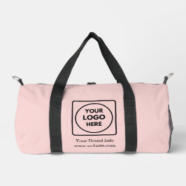 Bolso De Deporte Pequeño Blush Pink | Logotipo Empresarial Personalizado Pr