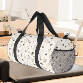 Bolso De Deporte Pequeño Boho Woodland Winterberry Pattern