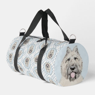 Bolso De Deporte Pequeño Bouvier des Flandres pintura Fawn Brindle Dog Art