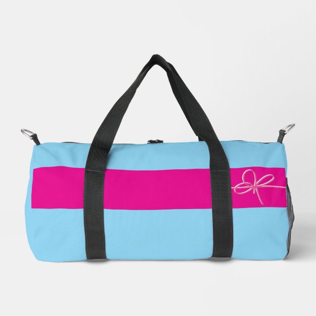 Bolso De Deporte Pequeño Bow on Pink Small (Anverso)