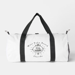 Bolso De Deporte Pequeño Brújula náutica de West Palm Beach Florida