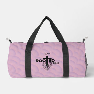 Bolso De Deporte Pequeño Burbujas onduladas rosadas de Lilac arraigadas en 