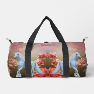 Bolso De Deporte Pequeño Caballo De Unicornio Y Rosas Personalizados