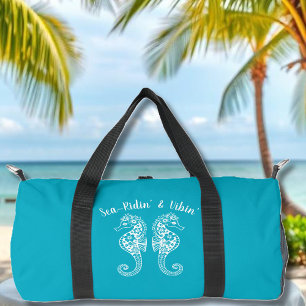 Bolso De Deporte Pequeño Caballos de mar-Fisherman Core-Hawaiian-Azure