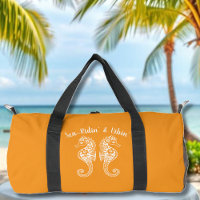 Caballos marinos-pescador Core-Hawaiano-Naranja