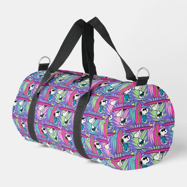 Bolso De Deporte Pequeño Cacahuetes | Patrón Snoopy Purple Surf (Esquina izquierda)