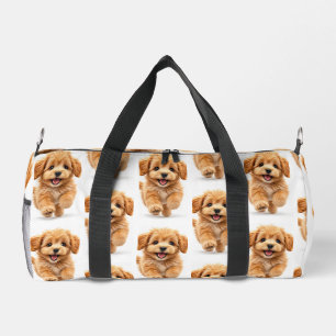 Bolso De Deporte Pequeño Cachorro gráfico blanco y naranja 