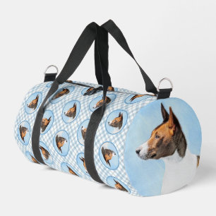 Bolso De Deporte Pequeño Caja de Pintura Basenji Castaño Rojo Brindado Arte