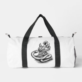 Bolso De Deporte Pequeño Calavera - Cabeza malvada con serpiente