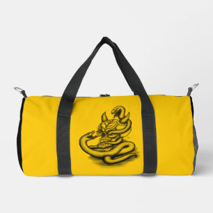 Bolso De Deporte Pequeño Calavera - Cabeza malvada con serpiente