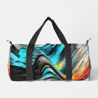 Bolso De Deporte Pequeño Calidez Fundida Paisaje Abstracto Vívido