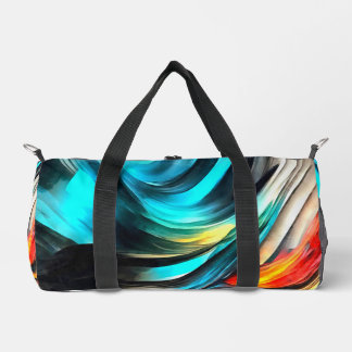 Bolso De Deporte Pequeño Calidez Fundida Paisaje Abstracto Vívido 4
