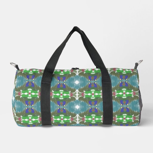 Bolso De Deporte Pequeño Calidoscopio de Marea Esmeralda (Anverso)