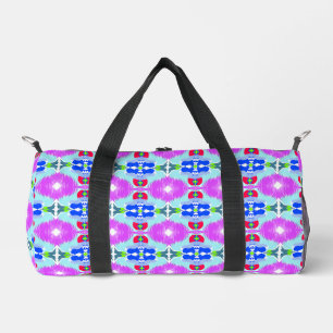 Bolso De Deporte Pequeño Calidoscopio Flor de Azure