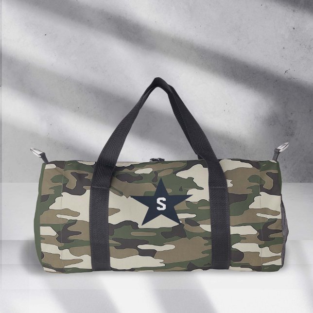 Bolso De Deporte Pequeño Camino de patrón de camuflaje militar (Camo pattern duffle bag)