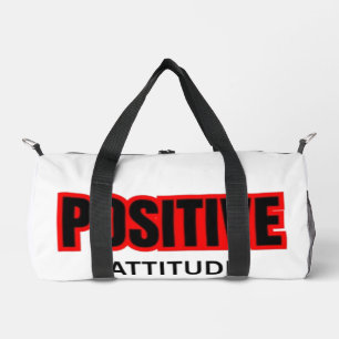 Bolso De Deporte Pequeño Camiseta de tipografía motivacional de actitud pos