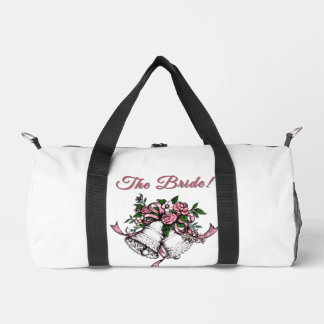 Bolso De Deporte Pequeño Campanas de boda rosadas La novia