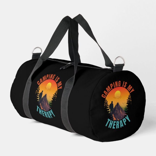 Bolso De Deporte Pequeño Camping is my therapy outdoor vacation gift (Esquina izquierda)