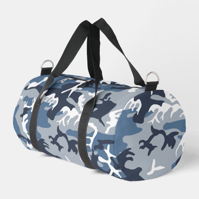 Bolso De Deporte Pequeño Camuflaje azul de nieve en invierno, ejército (Esquina izquierda)