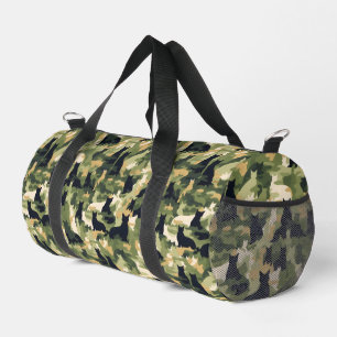 Bolso De Deporte Pequeño Camuflaje militar de gatos