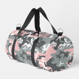 Bolso De Deporte Pequeño Camuflaje rosa y gris, ejército, ejército