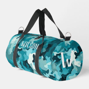 Bolso De Deporte Pequeño Camuflaje Verde azulado personalizado